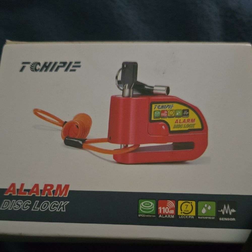 Chipie Bright Red Alarm Disc Lock